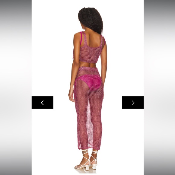 Pink Mesh Two-Piece Set - Picture 3 of 6